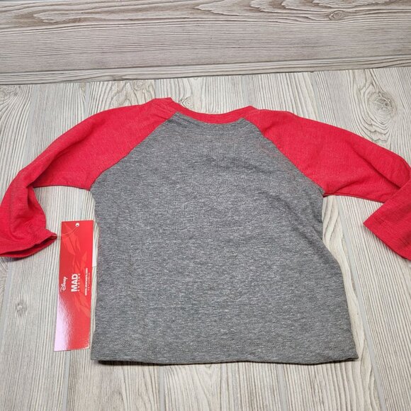 Valentines‎ Day Star Wars BB Mine Raglan Toddler Shirt Disney Mad Engine 18M - Picture 2 of 4